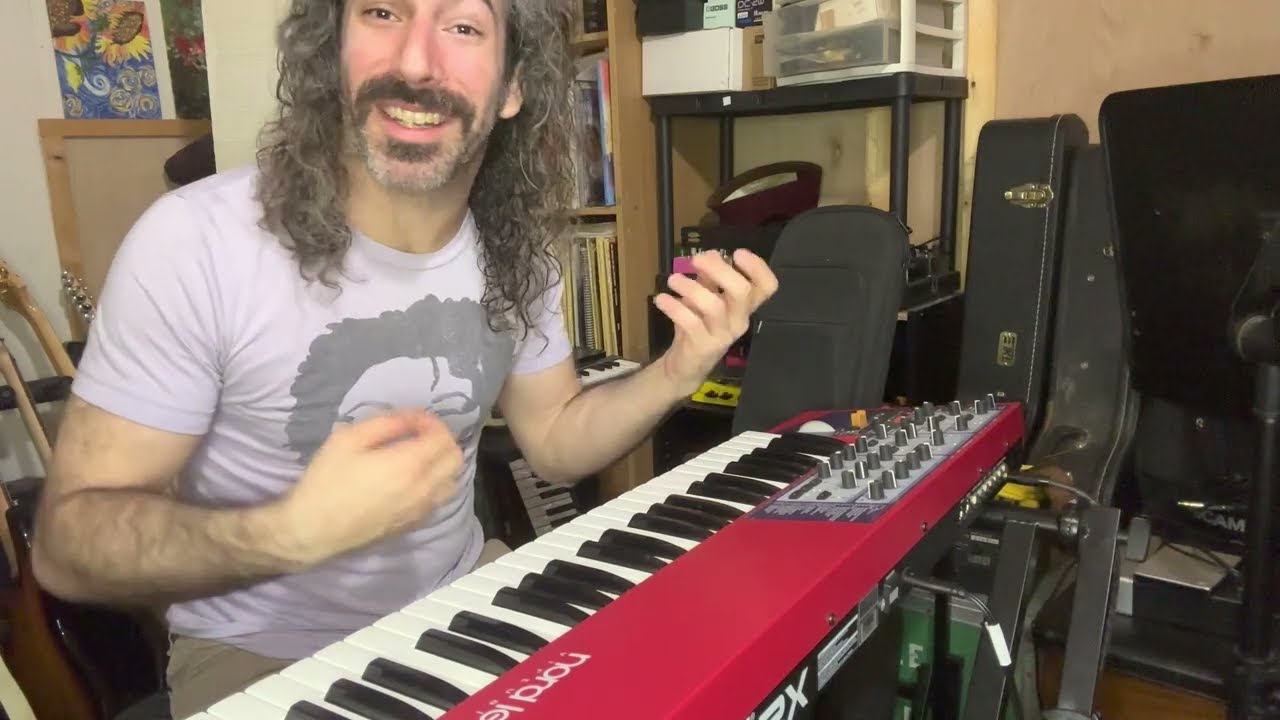 How to Shred on Keyboard : Guitar Picking