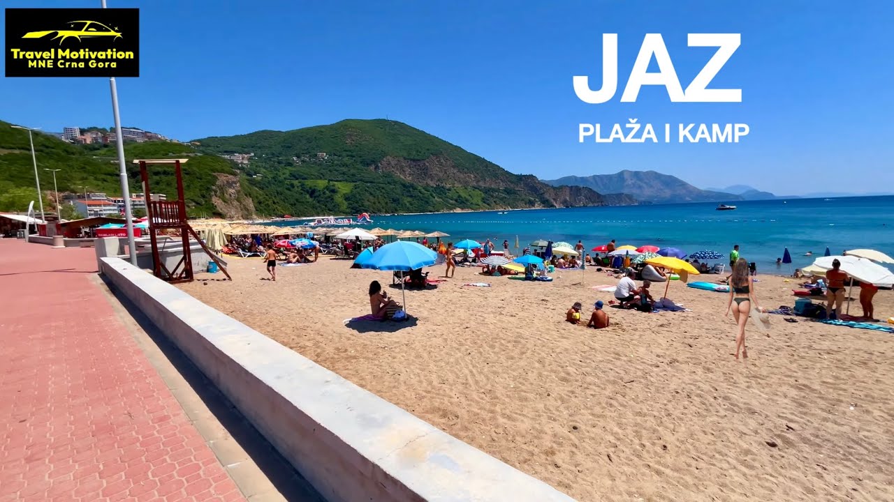 JAZ plaža i kamp, vožnja do plaže u Julu 2025 - JAZ beach & camp [Driving to the Beach in 4K] MNE