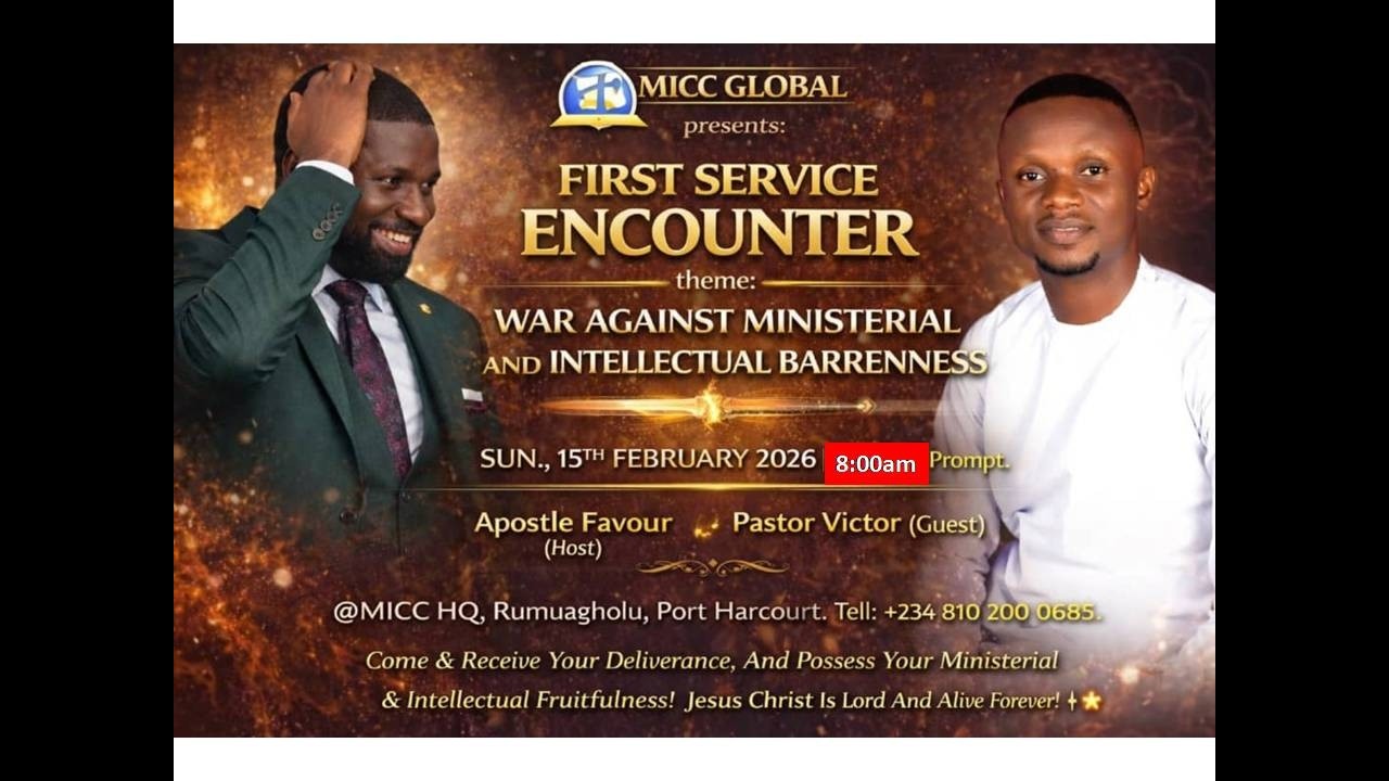 🔴  LIVE |  SECOND SERVICE ENCOUNTER 🔴 @HolySpiritChannels #apostlefavourosazuwa