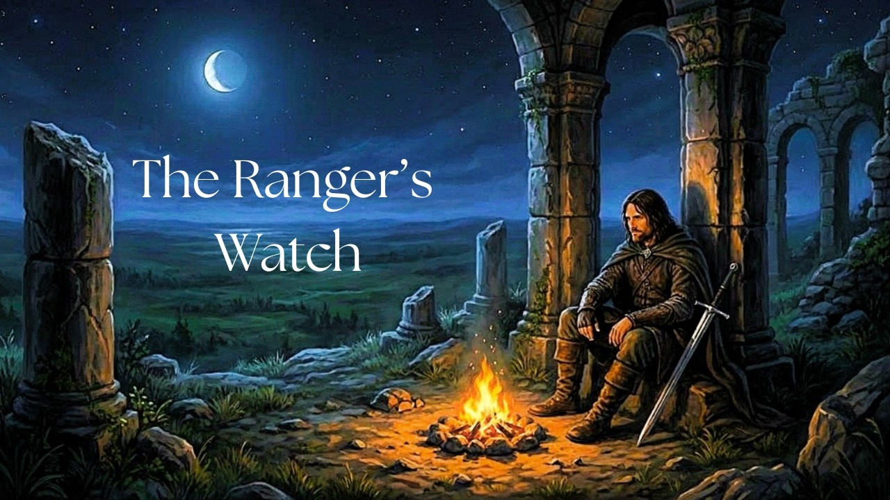 ARAGORN'S CAMPFIRE ON WEATHERTOP | Relaxing Middle-earth Night & Fire Sounds
