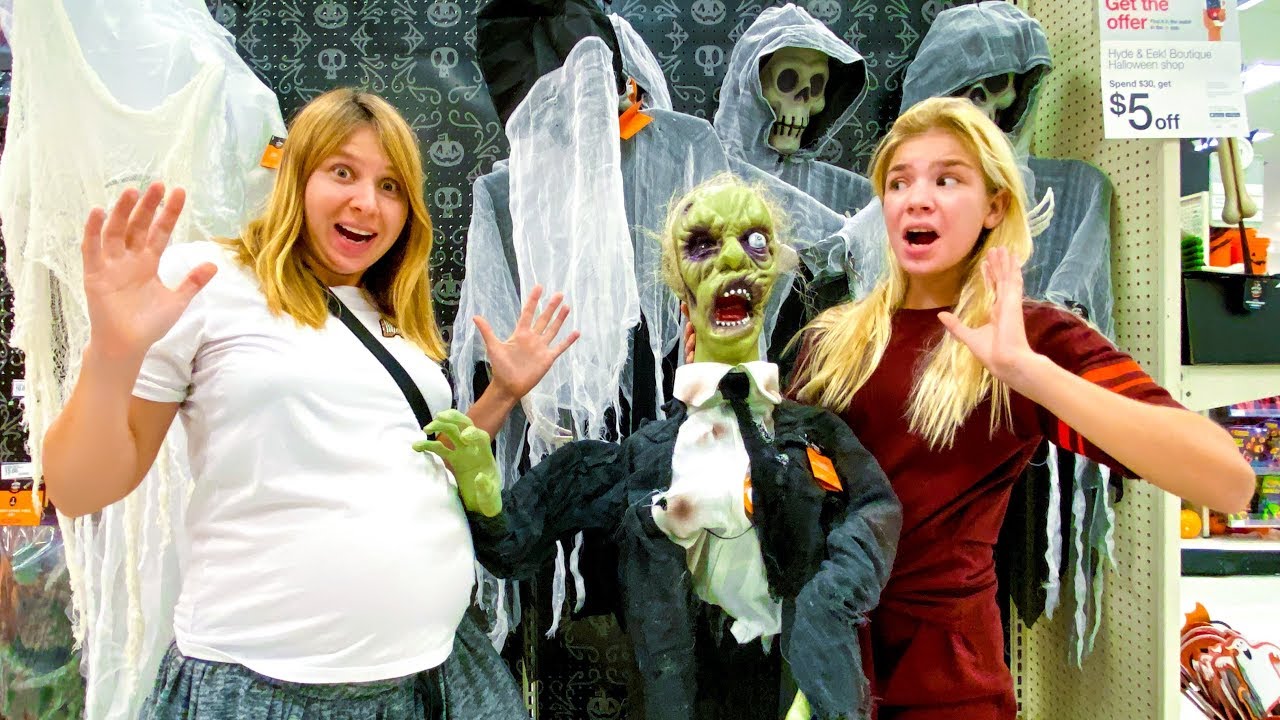 Напугала БЕРЕМЕННУЮ МАМУ!! ШОППИНГ на Halloween