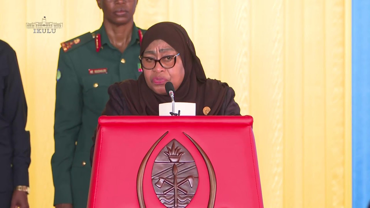 RAIS SAMIA AKIWAAPISHA VIONGOZI WATEULE, IKULU NDOGO YA TUNGUU-ZANZIBAR