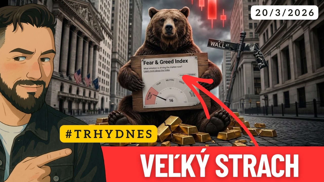 Veľký strach na akciovom trhu - Zlato a striebro výrazne padajú #TRHYDNES
