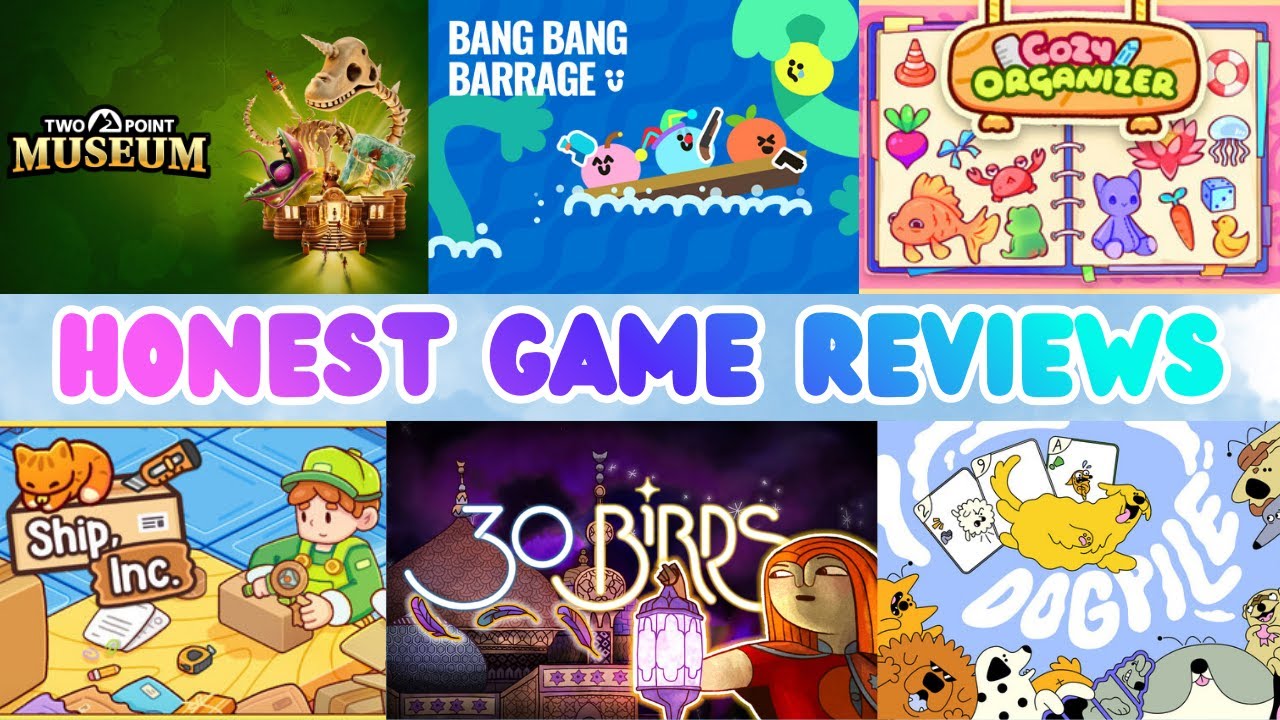 Честный обзор 6 уютных игр ✨ Two Point Museum, Ship Inc., 30 Birds, Dogpile, Cozy Organizer