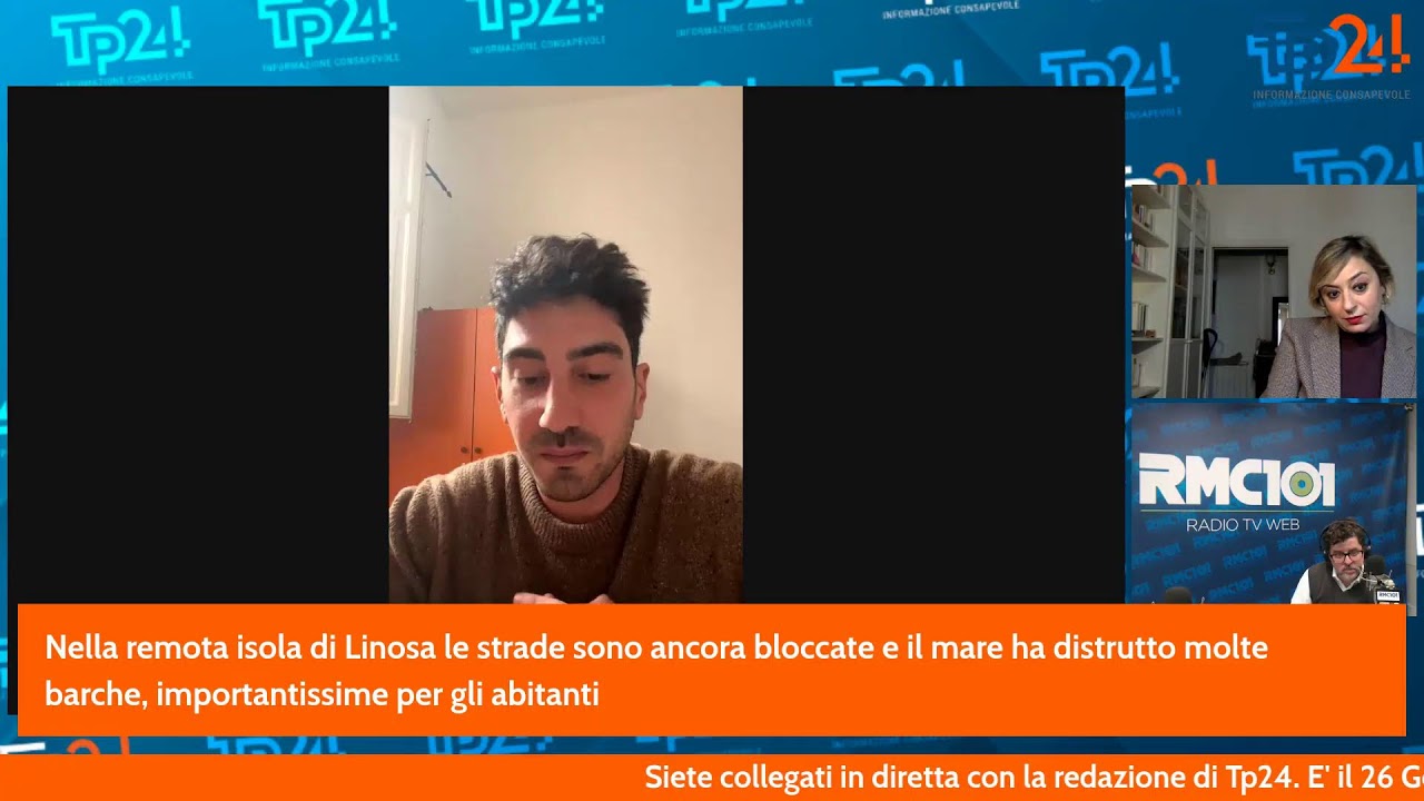 A Linosa il ciclone Harry ha fatto danni mai visti