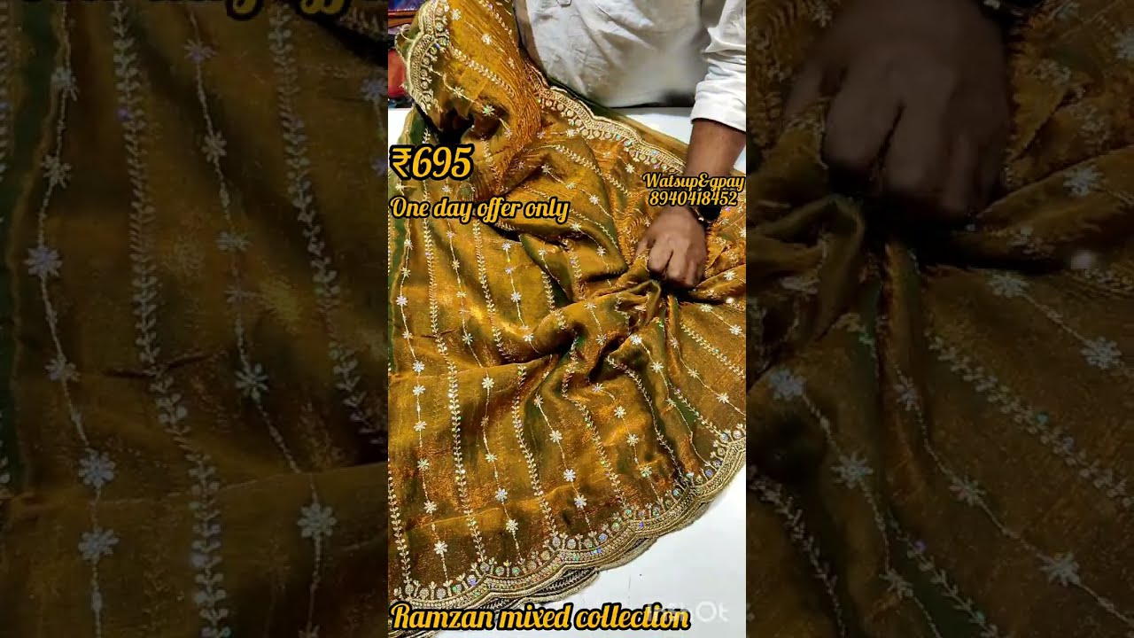 @695 ramzan designer mixed collection restocked!!!! All designer sarees flat offer 90% 8838569946