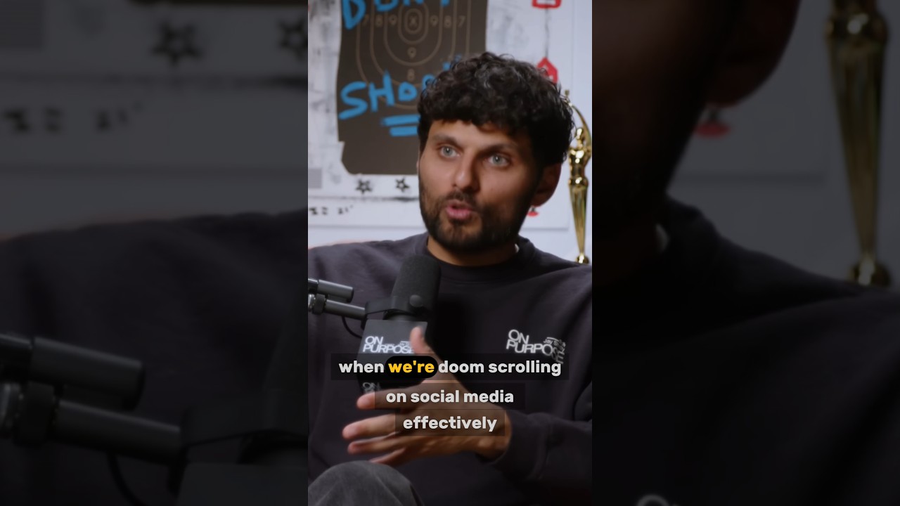How Social Media Traps Your Brain with Dopamine | On Purpose With Jay Shetty #podcastclips #shorts