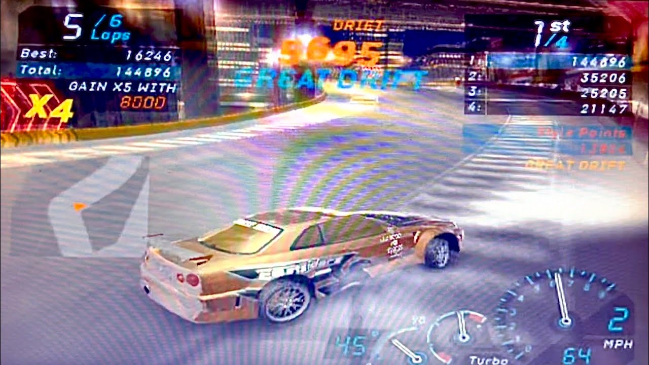 Need For Speed Underground - Drifting with Eddie's Skyline (PS2) #ps2classic #needforspeedps2
