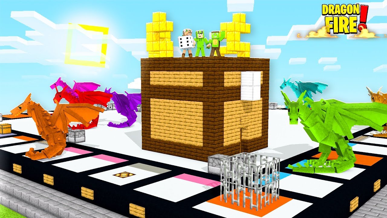THE ULTIMATE DRAGON *BOARD GAME* IN MINECRAFT! Dragon Fire