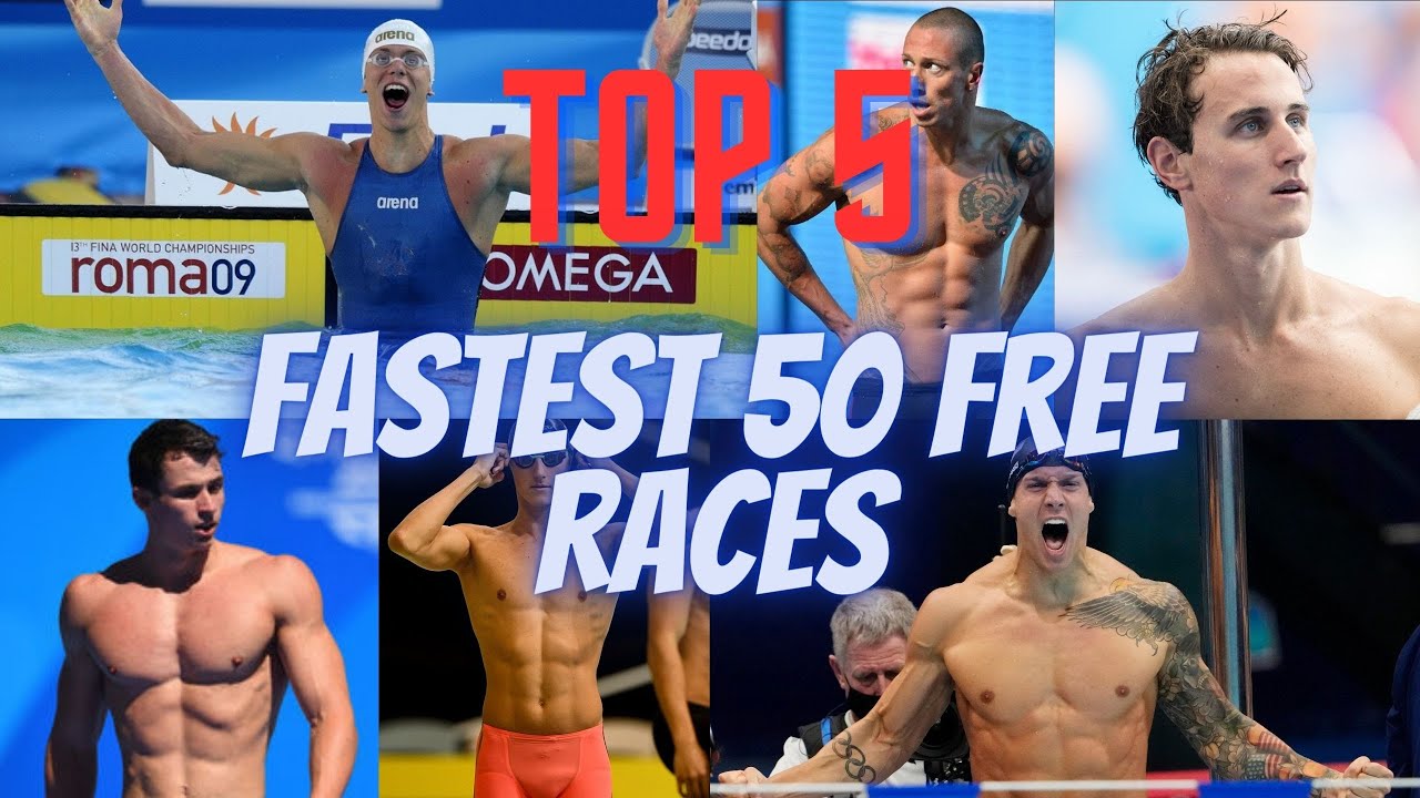 TOP 5 Fastest 50 free Races Ever