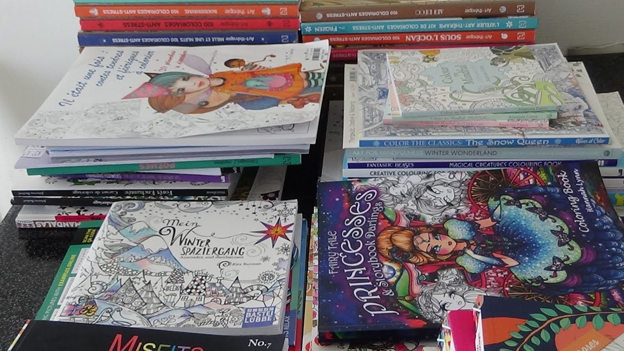 Ma collection de mes livres de coloriage pour adultes ( 1 ere partie)