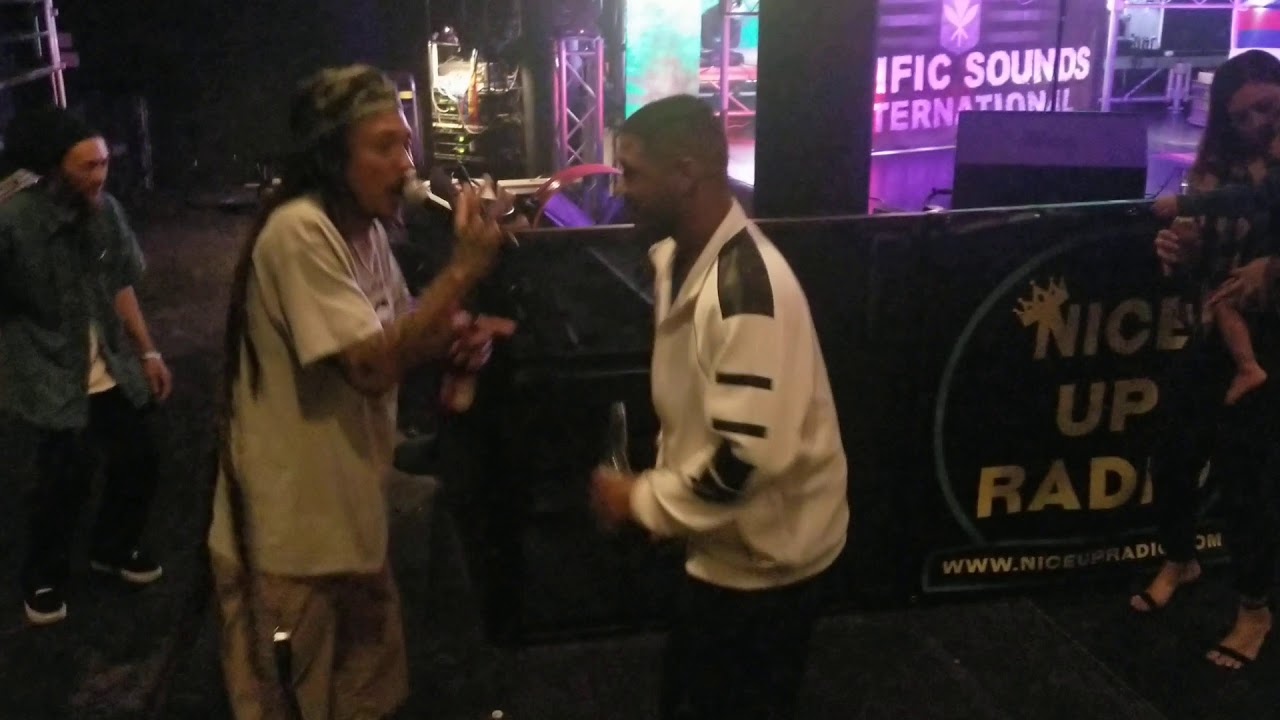 Ras Mikey on mic at HRE 2019