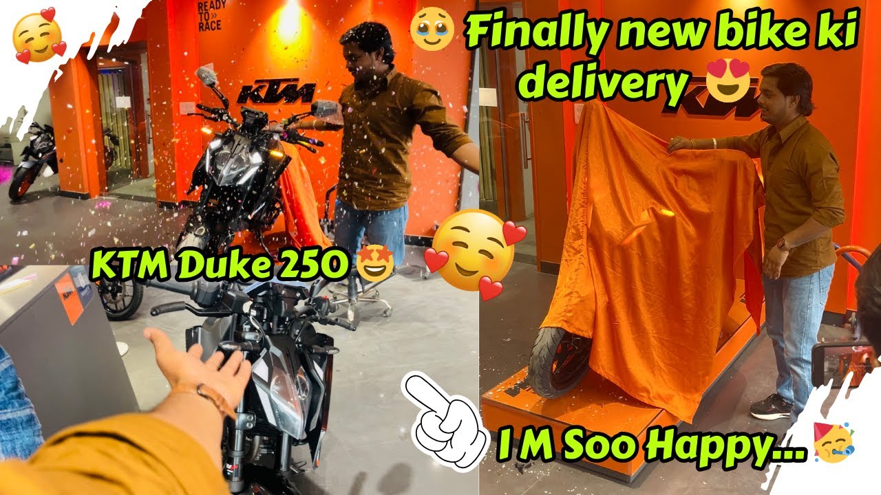 Taking delivery of my new bike KTM Duke 250 Gen3 ✨ | The wait is finally over! | Sr soulmates