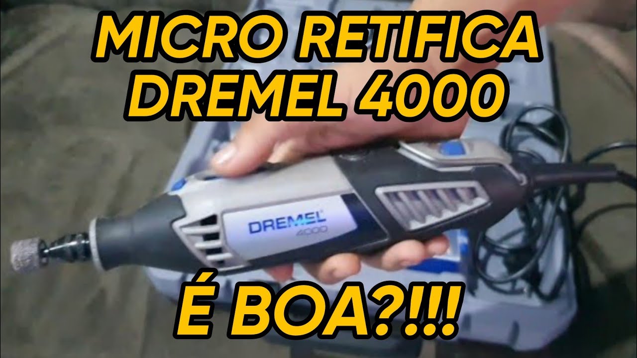 Micro retifica Dremel 4000 Com Maleta , Acessórios e Cabo Extensor