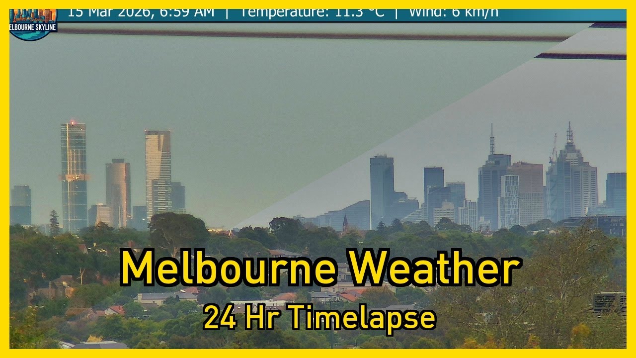 Melbourne Weather Timelapse on 15th March 2026