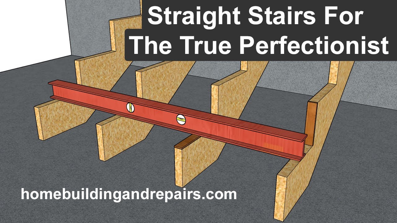 How To Check Stair Stringers To Make Sure They Are Straight - Building The Perfect Steps