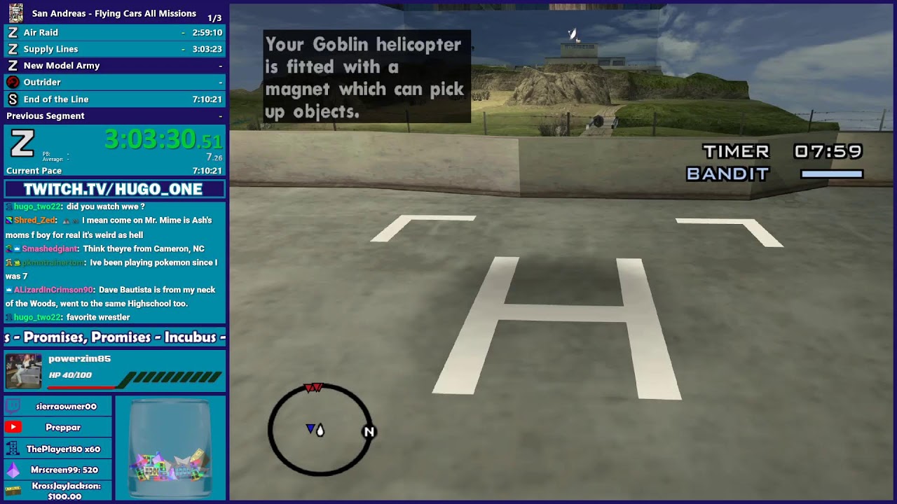 GTA San Andreas Flying Cars All Missions Speedrun