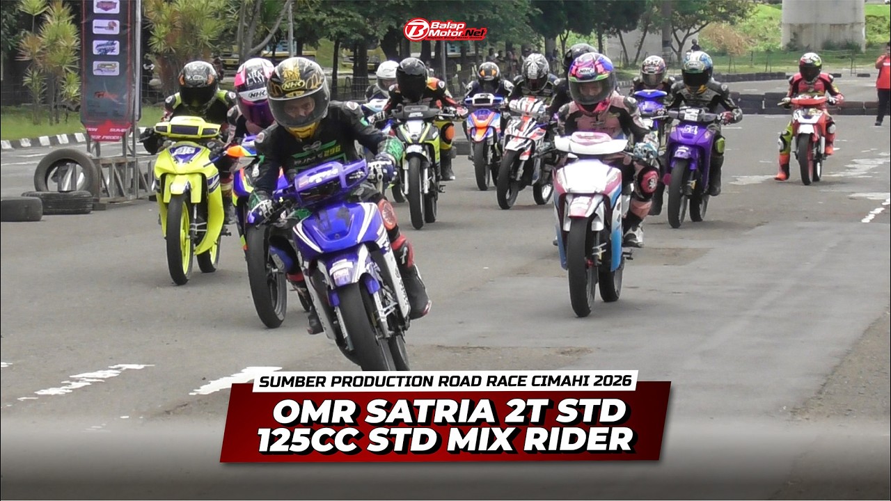 Highlight Race OMR Suzuki Satria 2 Tak STD 120cc Mix Rider Road Race Cimahi