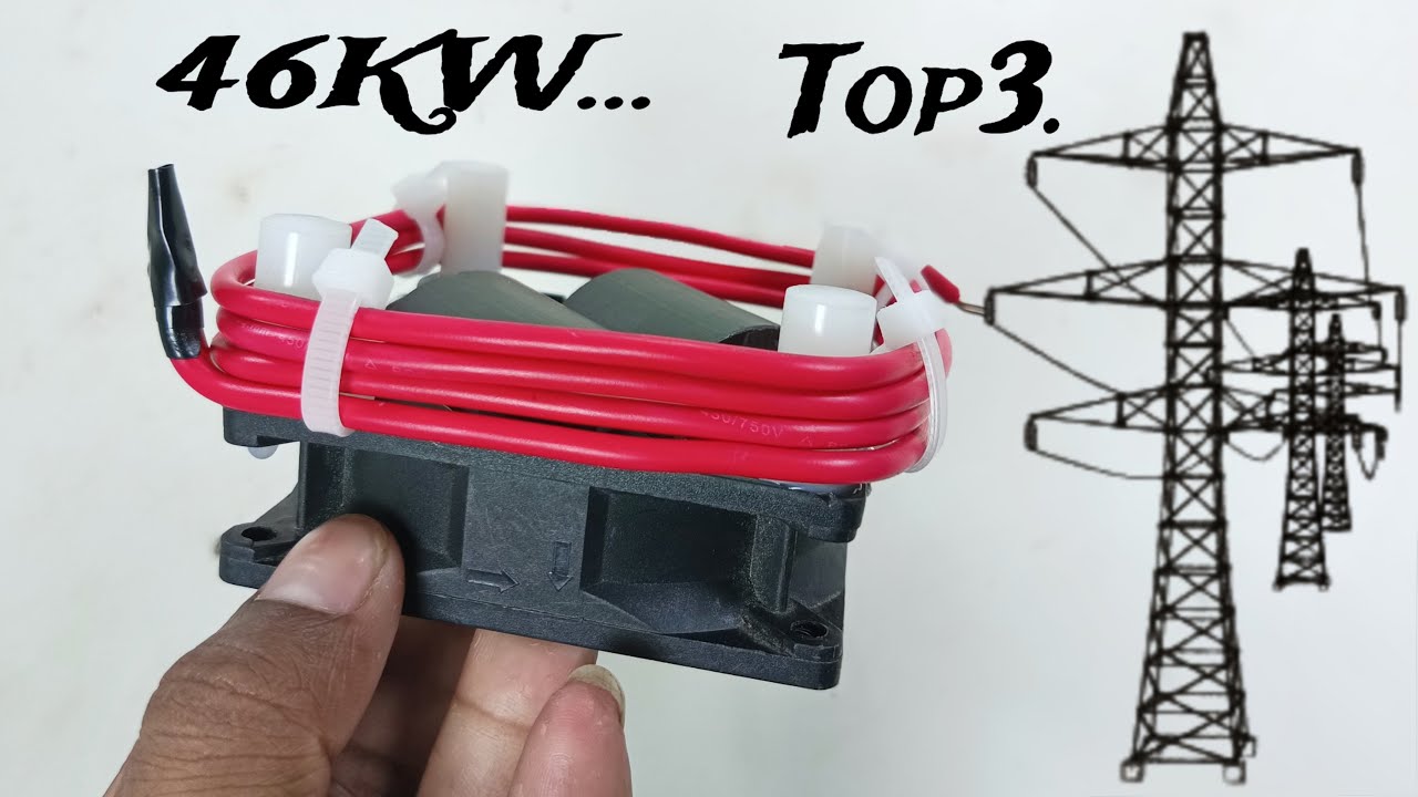 Top3 Amazing 220V electric free energy generator 46KW with free electricity energy using copper wire