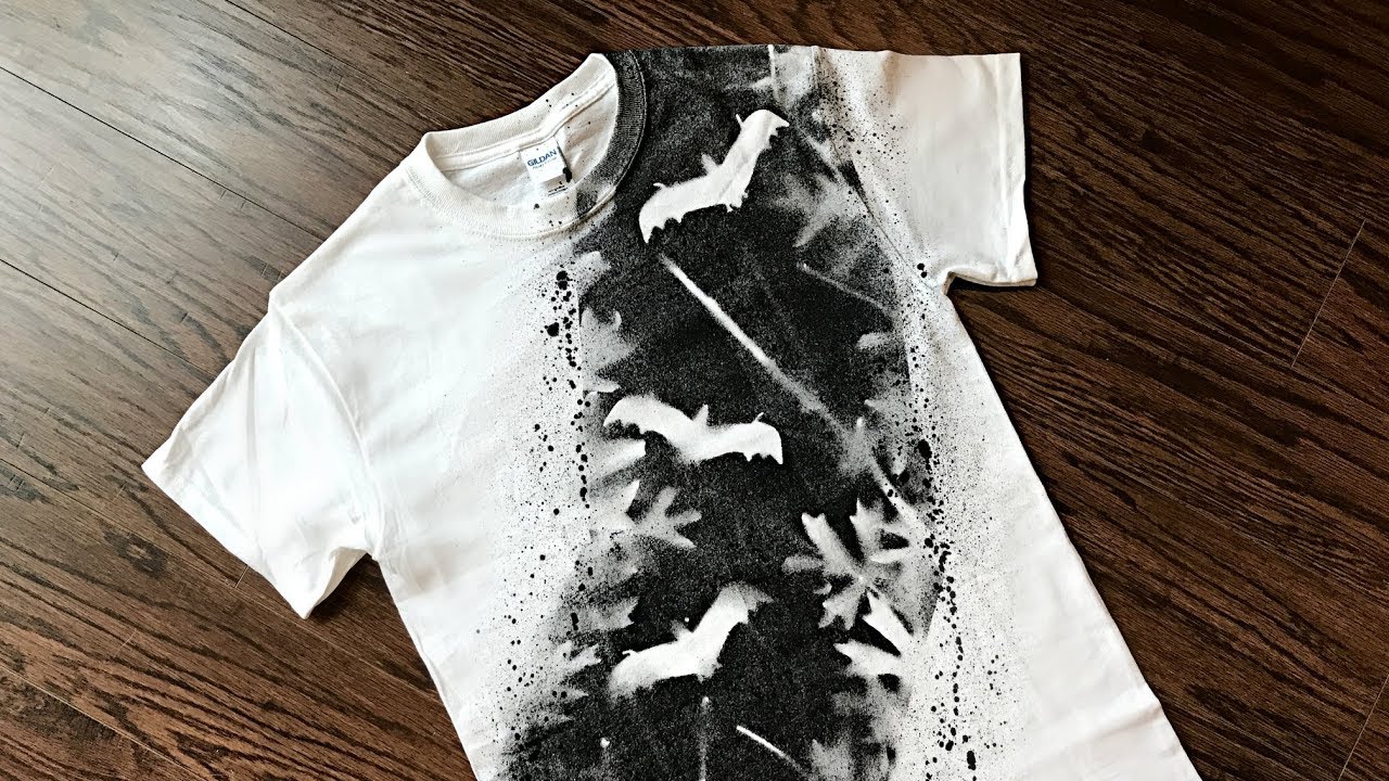 Halloween Shirt DIY - Easy Spooky Shadowy Design! - Halloween Crafts