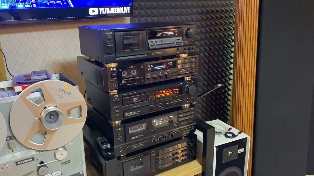 Aiwa AD-F 850 ładnie brzmiący, budżetowy magnetofon kasetowy 3head, dual cabstan. 