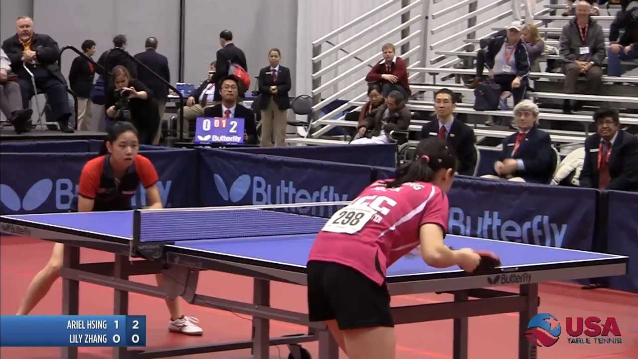 Women's Singles Final: Lily Zhang vs. Ariel Hsing - 2011 US Table Tennis Championships