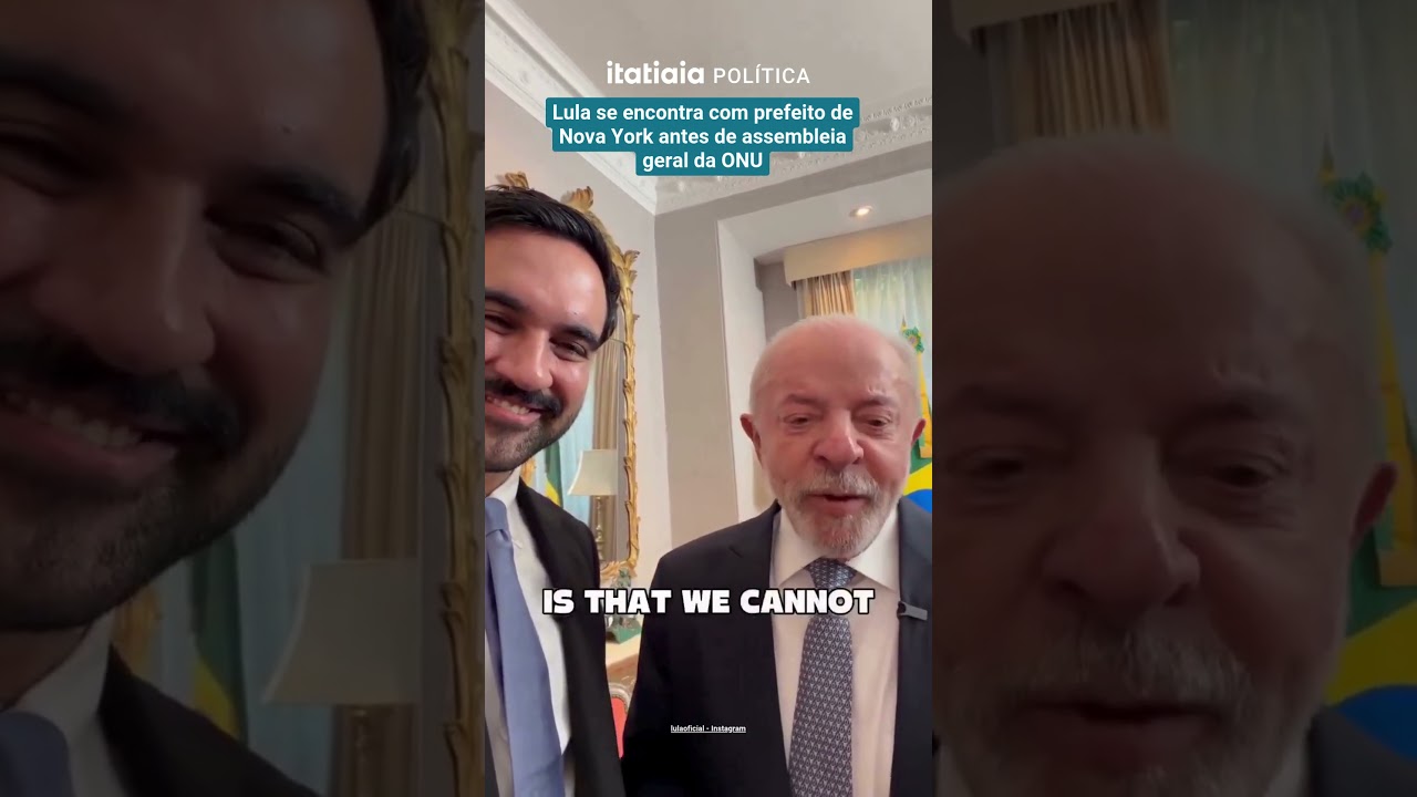 LULA SE ENCONTRA COM PREFEITO DE NOVA YORK ANTES DE ASSEMBLEIA GERAL DA ONU