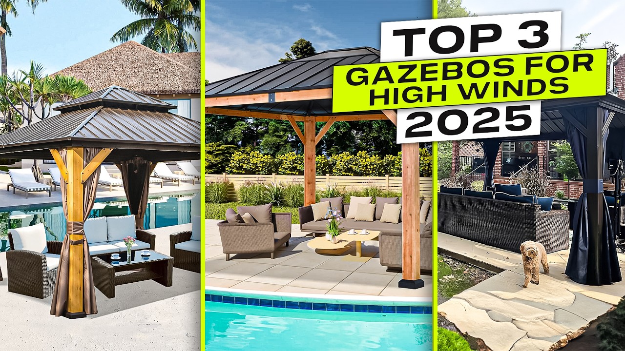 Top 3 BEST Gazebo for High Winds 2025