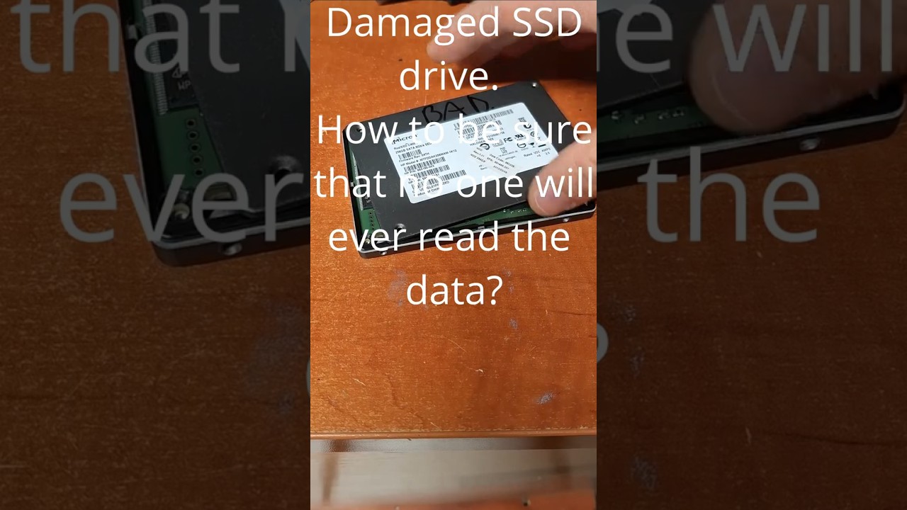 Wiping SSD #shorts #ytshorts #ssd #pc #wipedata #permanent #Unreadable