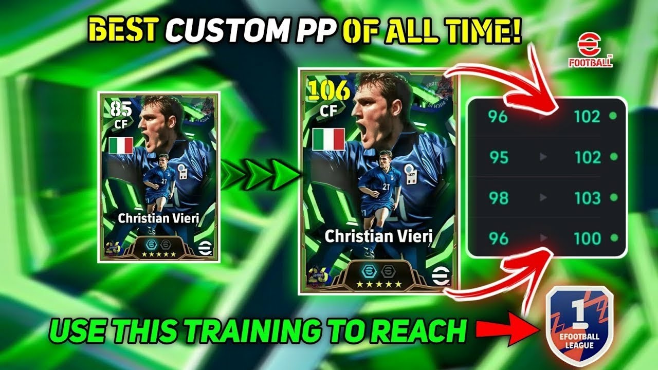الحصول على Christian Vieri و تجربته في الديفيجن مع أفضل تطويرة للاعب معقول هو أفضل مهاجم في اللعبة🤔🥶