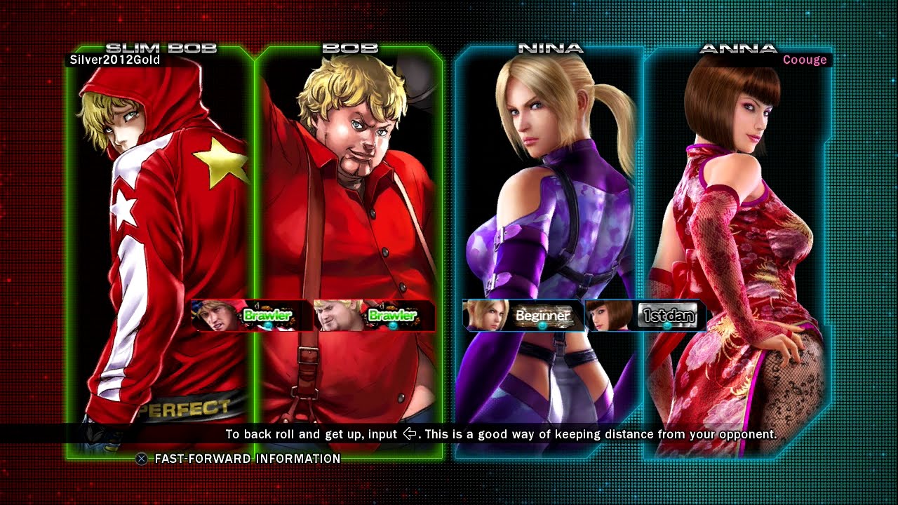 120 - Tekken Tag Tournament 2 - Coouge (Nina/Anna) Vs Silver2012gold (Slim Bob/Bob)