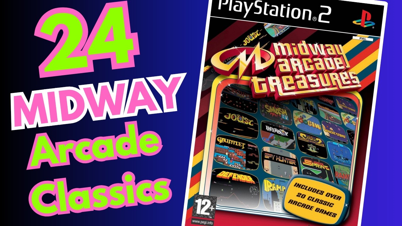 Midway Arcade Treasures  -  PS2 Retro Collection [24 Game Collection]