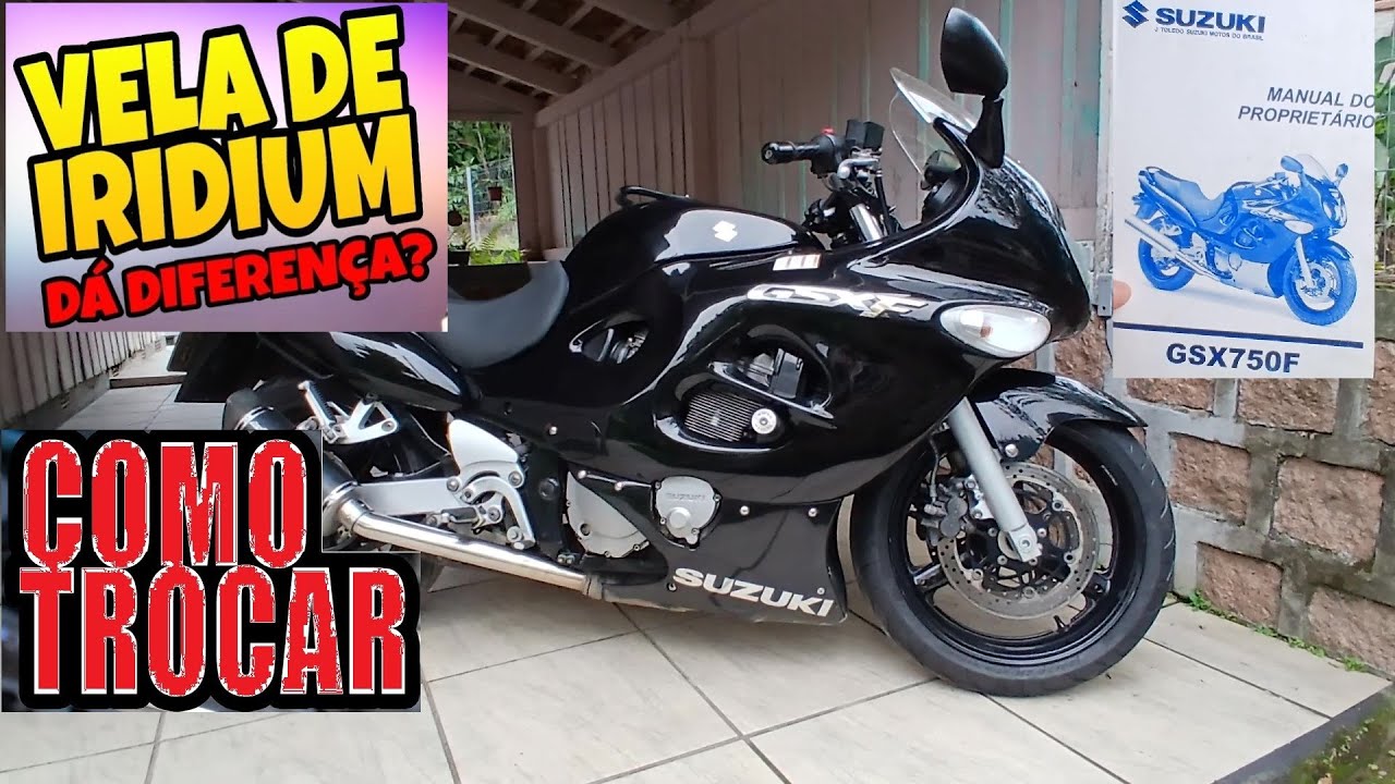 MANUTEÇÃO BÁSICA NA SUZUKI GSX 750F VELAS DE IGNIÇÃO NGK