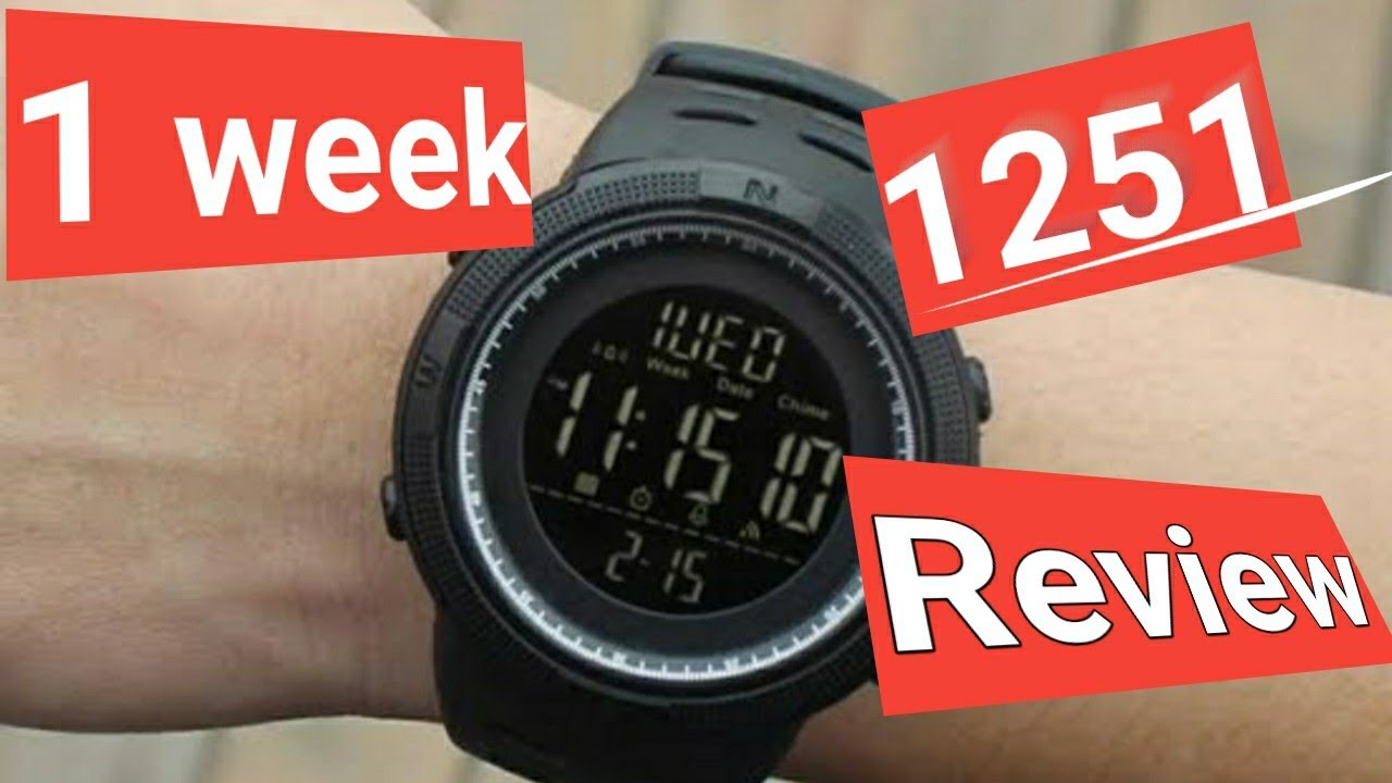 skmei 1251 full review after 1 week used | s-shock watch | |digital watch | how to set timing
