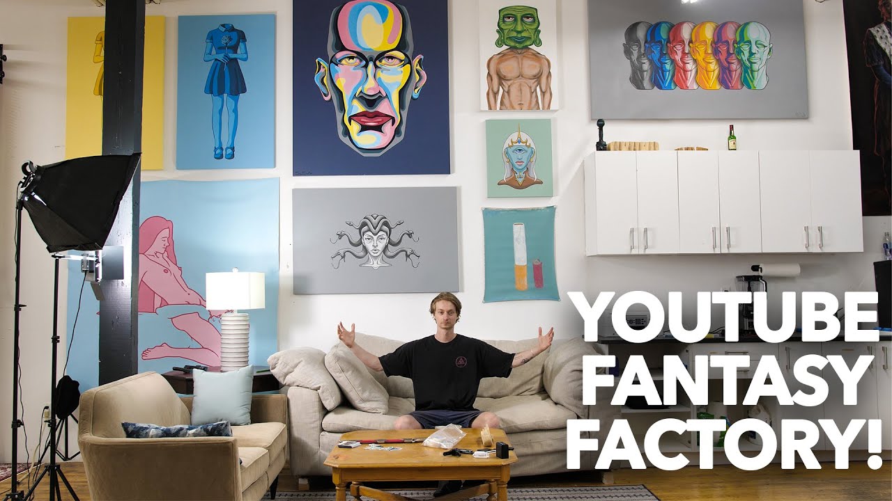 STUDIO TOUR! - Building my Dream YouTube/Art Studio! (Brooklyn NY)