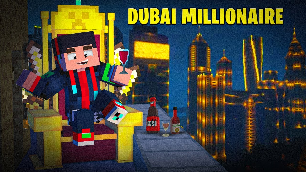 My Long Journey to Becoming a Millionaire in Minecraft Dubai!