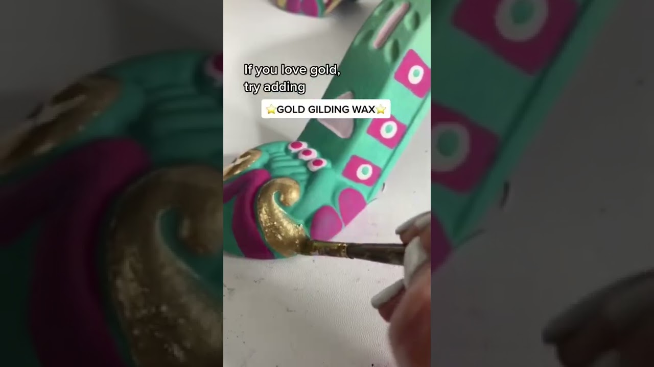 Easy Gold Wax furniture accent!