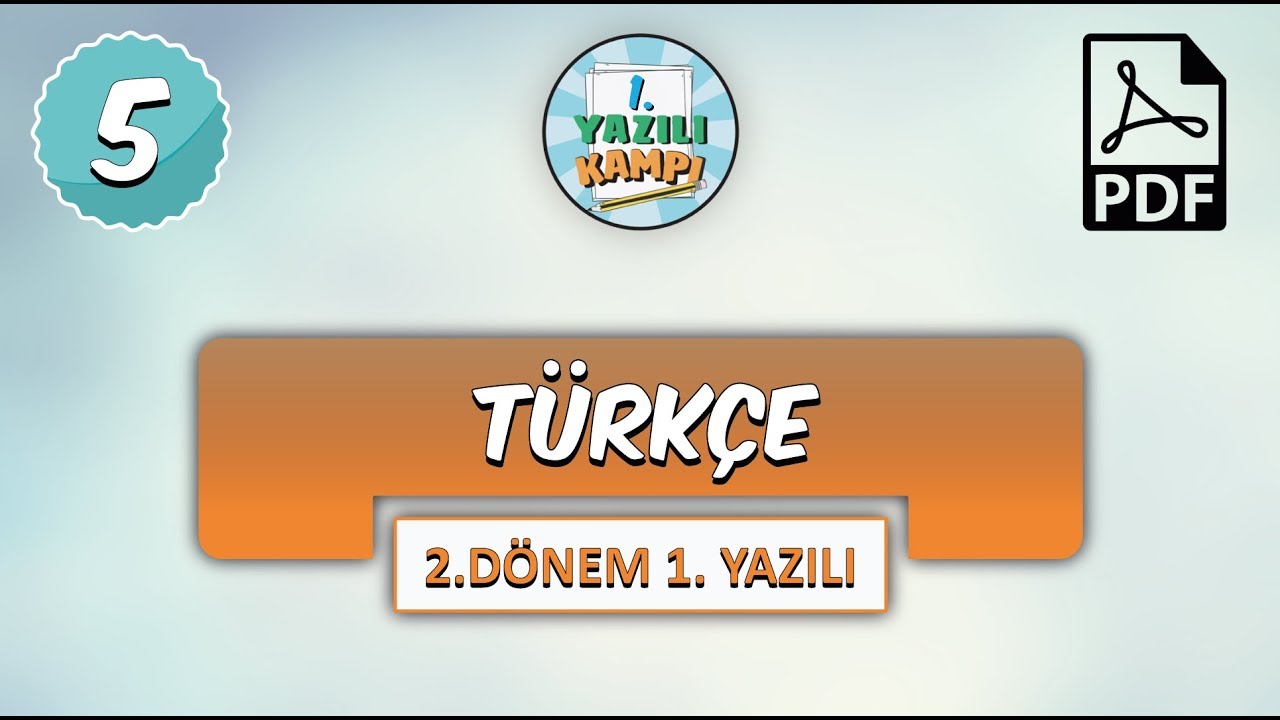 5.Sınıf Türkçe | 2.Dönem 1. Yazılıya Hazırlık