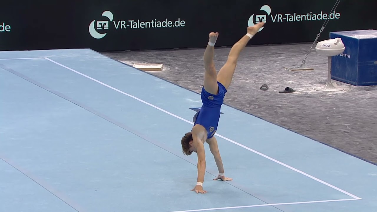 Tommaso BRUGNAMI Italien Boden - EnBW DTB Pokal 2024 Junioren Team Challenge Männer Stuttgart Turnen