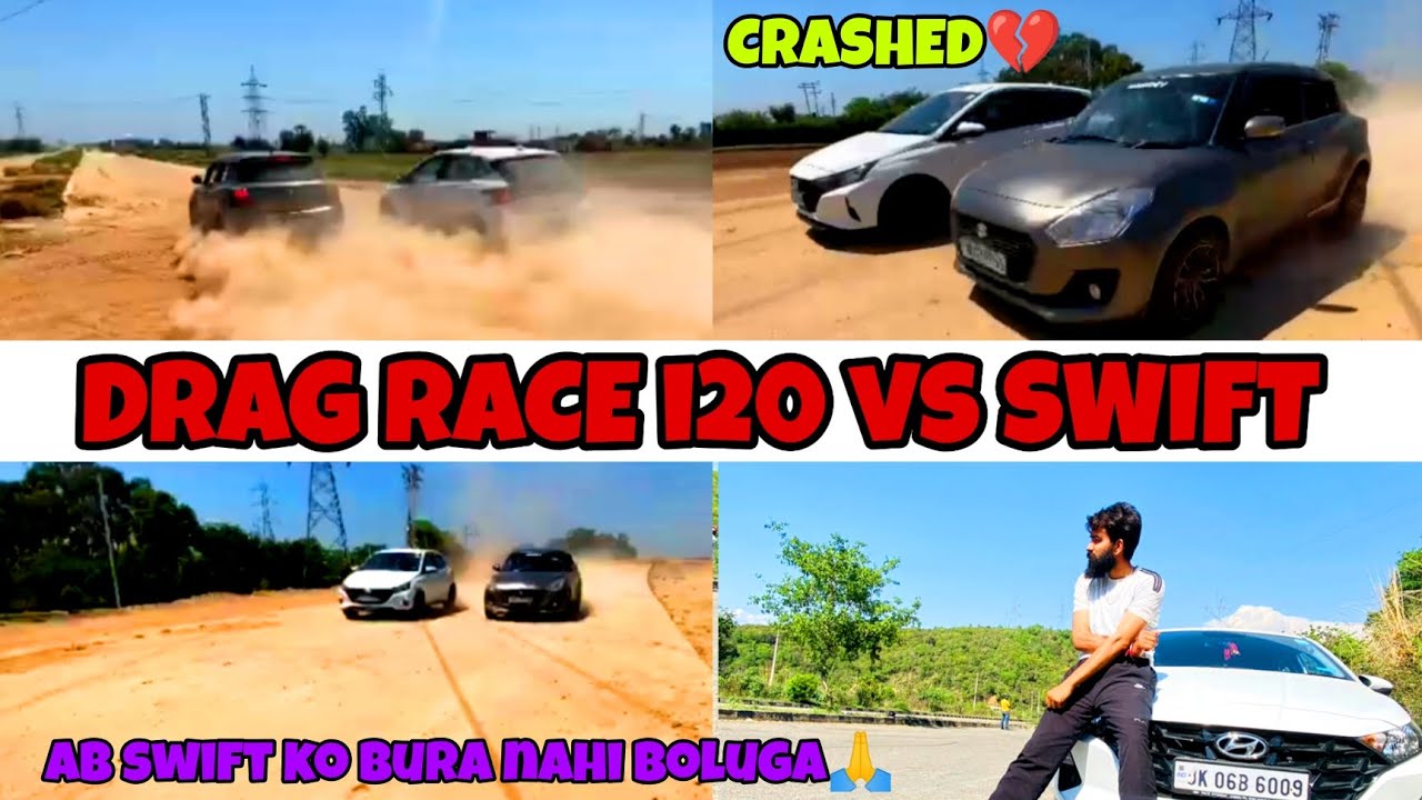 Swift better than i20 🙏 | Drag race i20 2023 vs swift @ajjubhaivlogs18