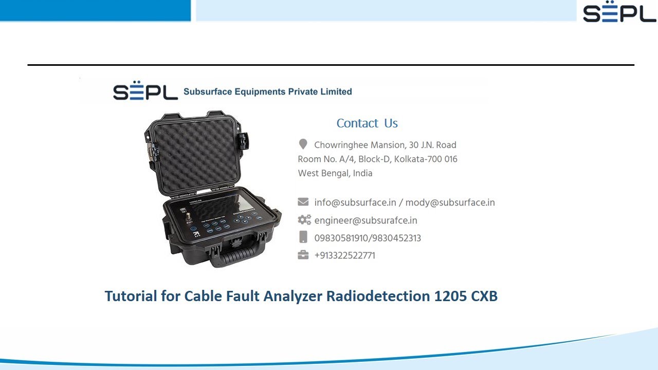 Radiodetection Cable Fault Locator 1205CXB Unboxing and Basic Operations