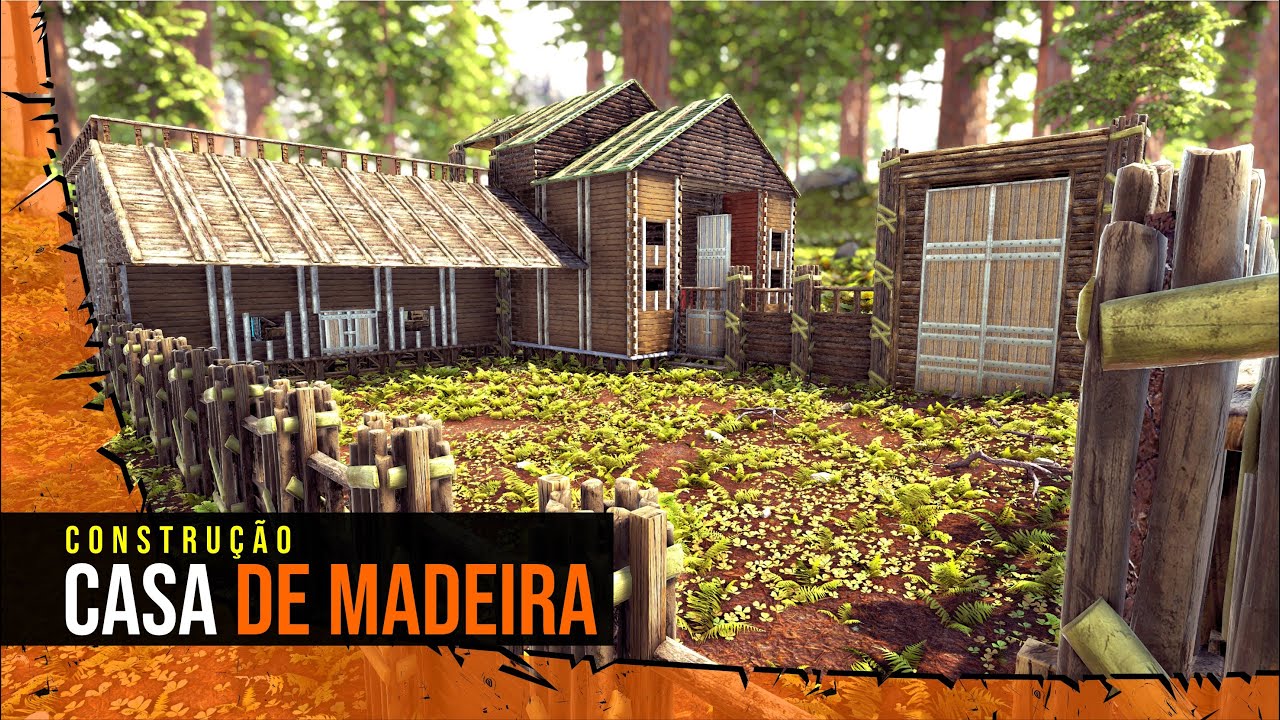 COMO fazer uma CASA DE MADEIRA no Ark