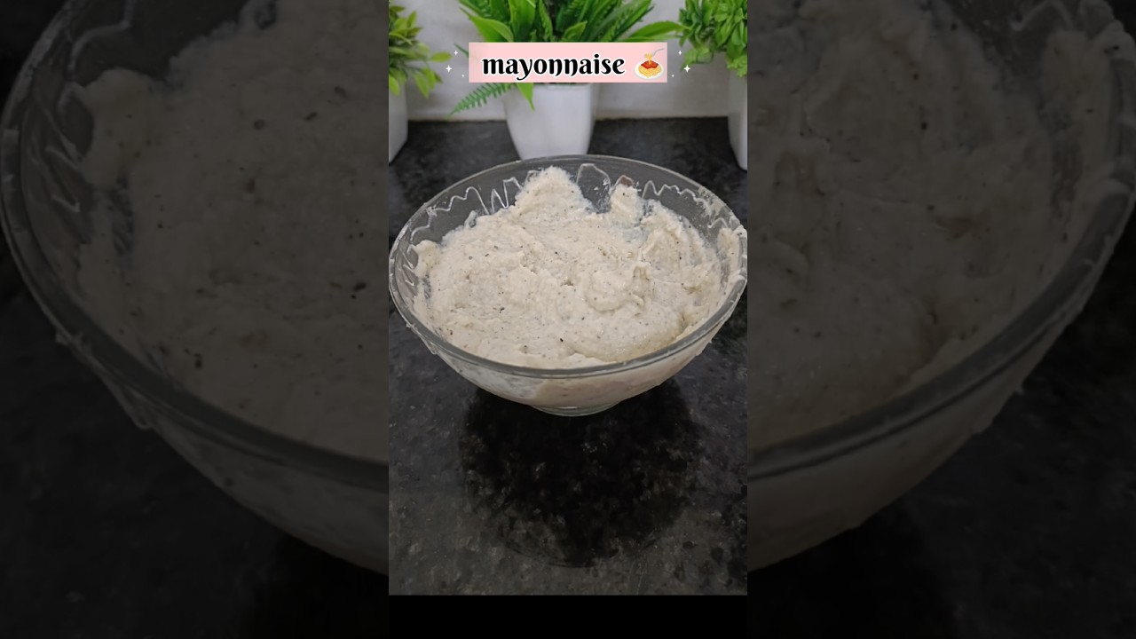 Homemade healthy mayonnaise 