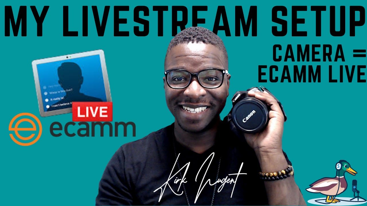 USING ECAMM AS A VIRTUAL CAMERA FOR ZOOM AND STREAMYARD | My Livestream Setup
