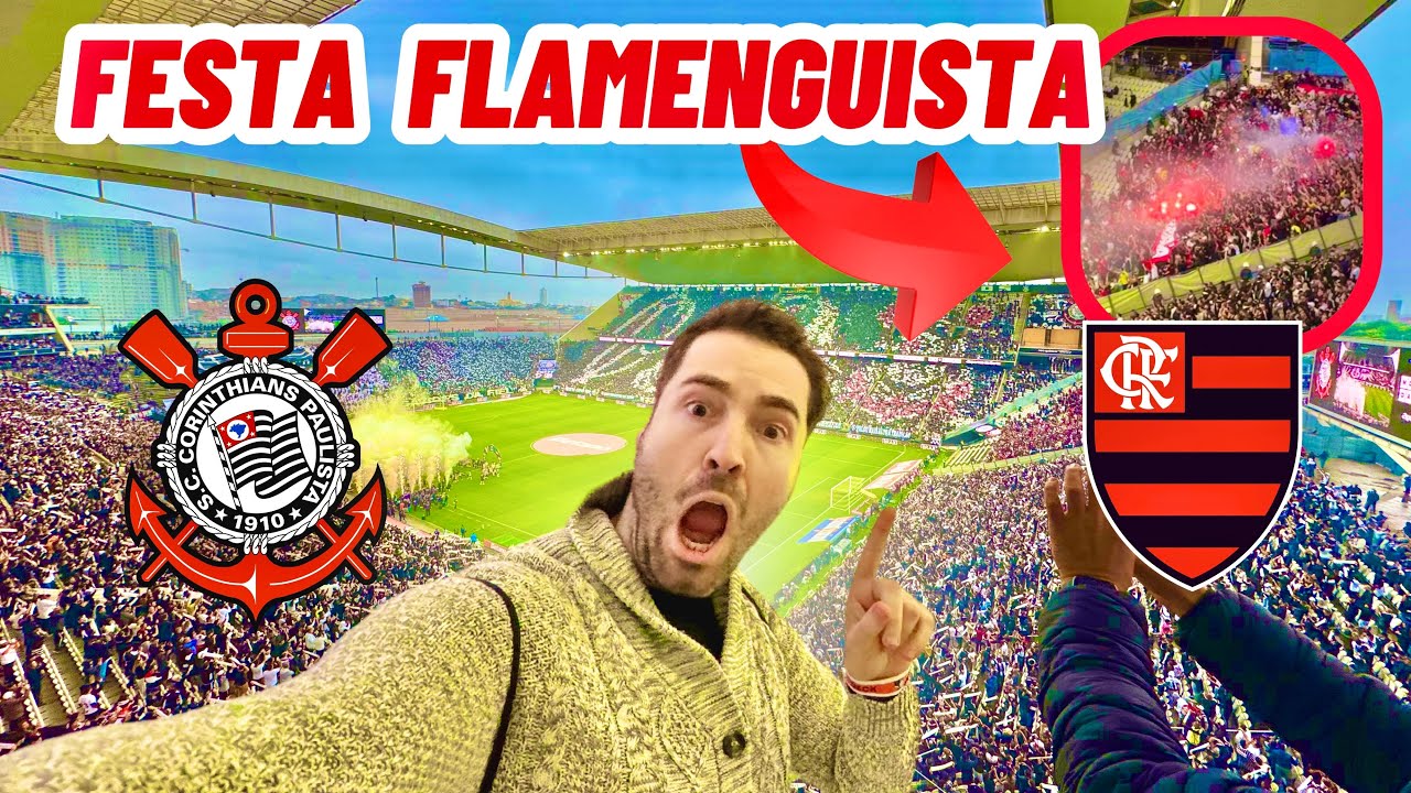 OLHA O QUE A TORCIDA DO FLAMENGO FEZ DE VISITANTE NA ARENA CORINTHIANS/ Corinthians 0 x 0 Flamengo