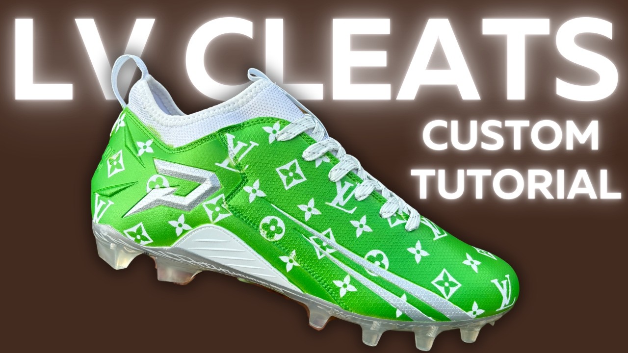 Custom LV Football Cleats (Super Easy) Tutorial
