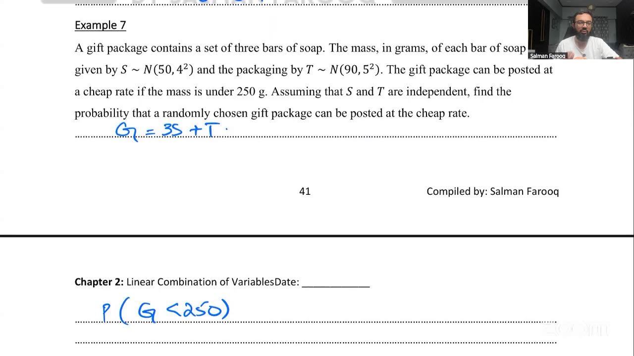 Linear Combination of Variables S2