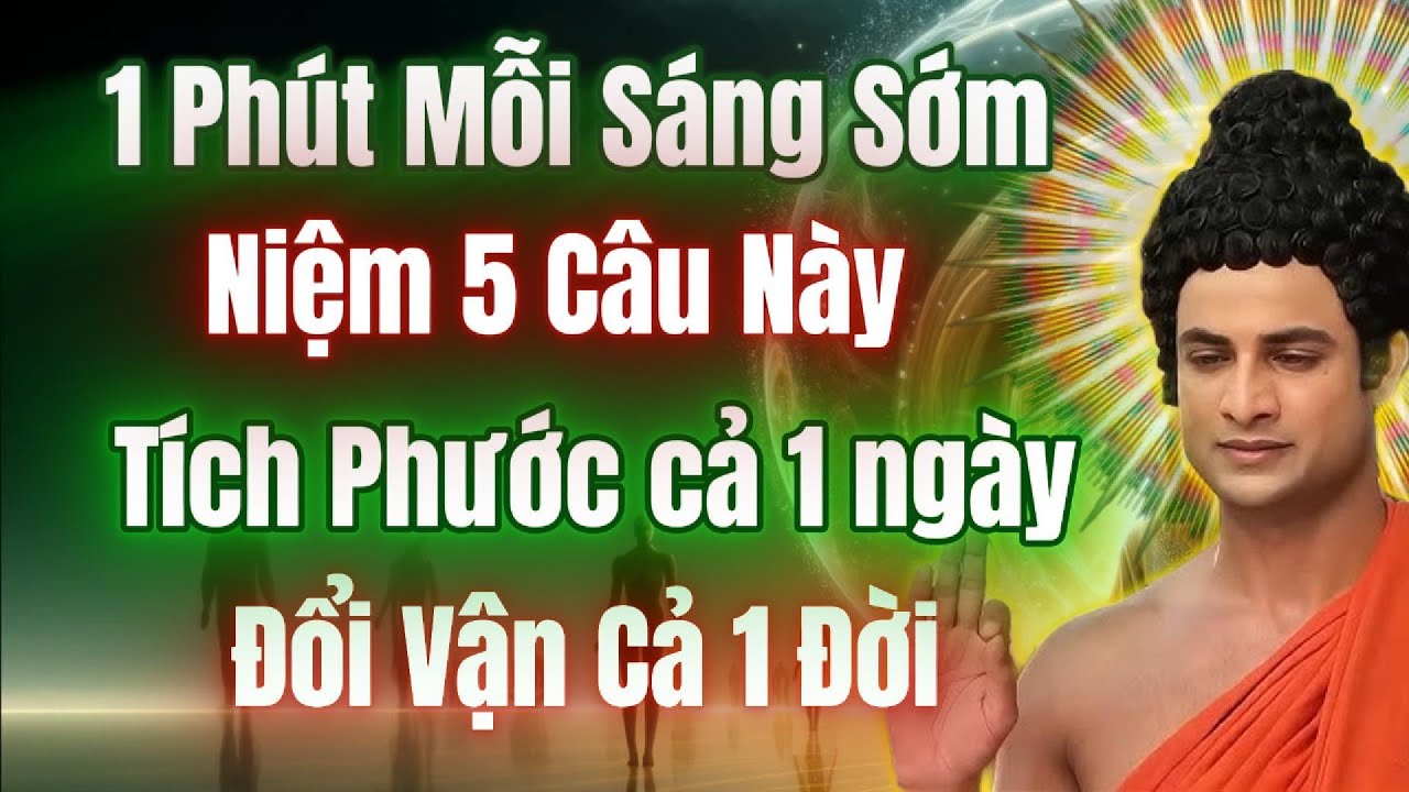 Trước 6h s&aacute;ng niệm 5 c&acirc;u n&agrave;y, T&iacute;ch phước mỗi ng&agrave;y, đổi vận 1 đời.