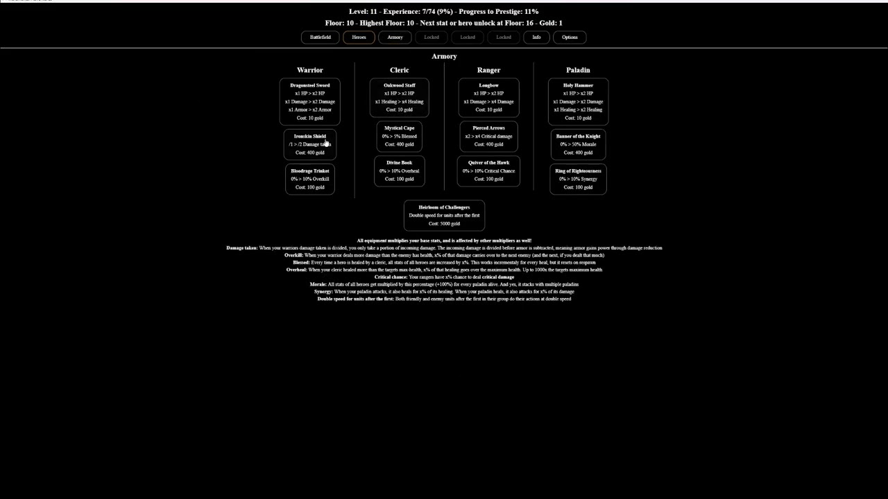 Incremental Dungeon Crawler, Incremental Adventures