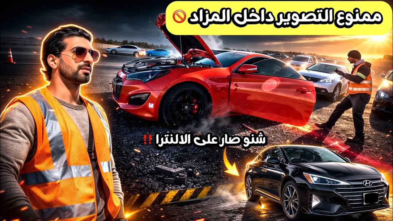 من داخل مزاد سيارات الحوادث 🚫 | نهاية سيارتي الهونداي ! كيف صلحت الانترا 😰